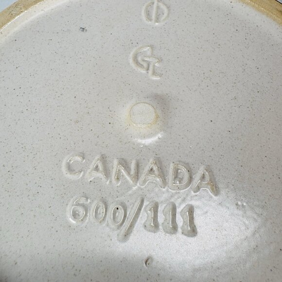 Vintage GT Mark 600/111 Speckle Rustic Farmhouse Canadian Stoneware Canister Jar - Picture 11 of 16